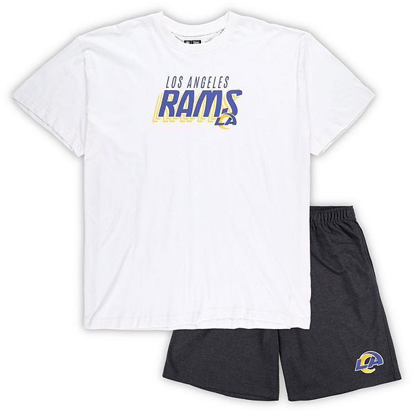 Мужской комплект: футболка и шорты Los Angeles Rams от Concepts Sport, 100% хлопок Unbranded