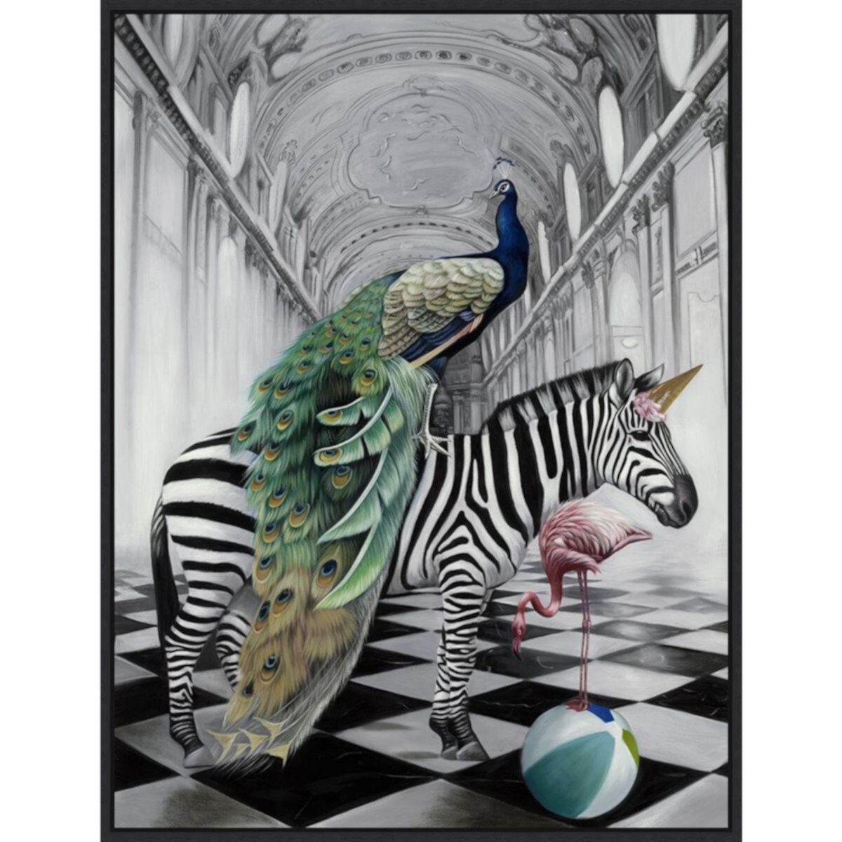 Amanti Art In Wonderland Framed Canvas Wall Art Print Amanti Art