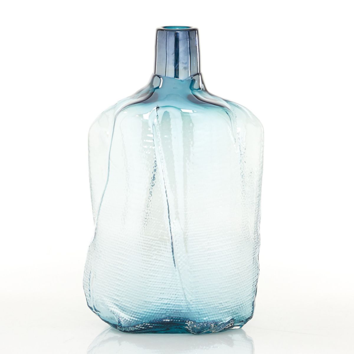 Stella & Eve Modern Blue Glass Vase Stella & Eve