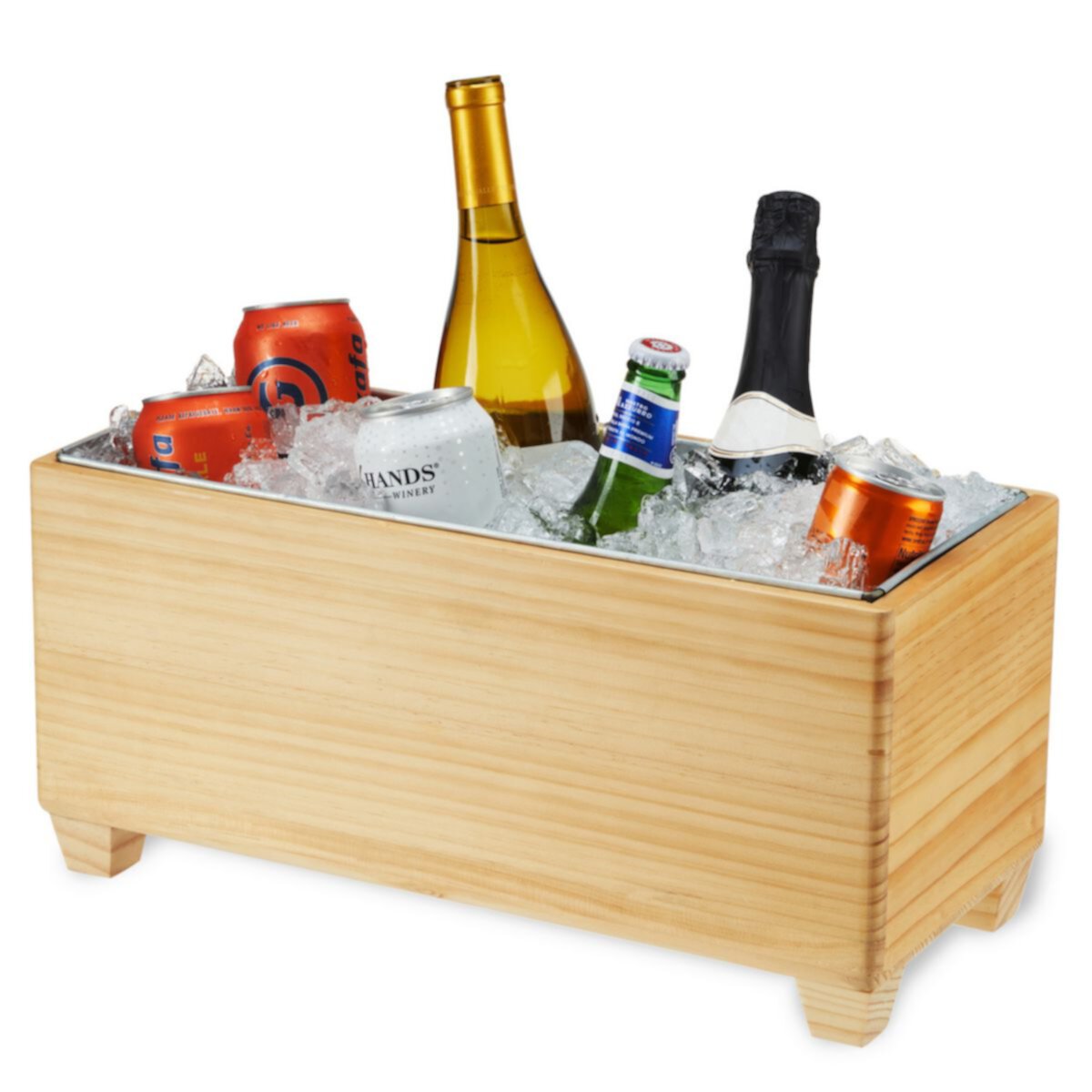 Wooden Beverage Tub by Twine Living Twine