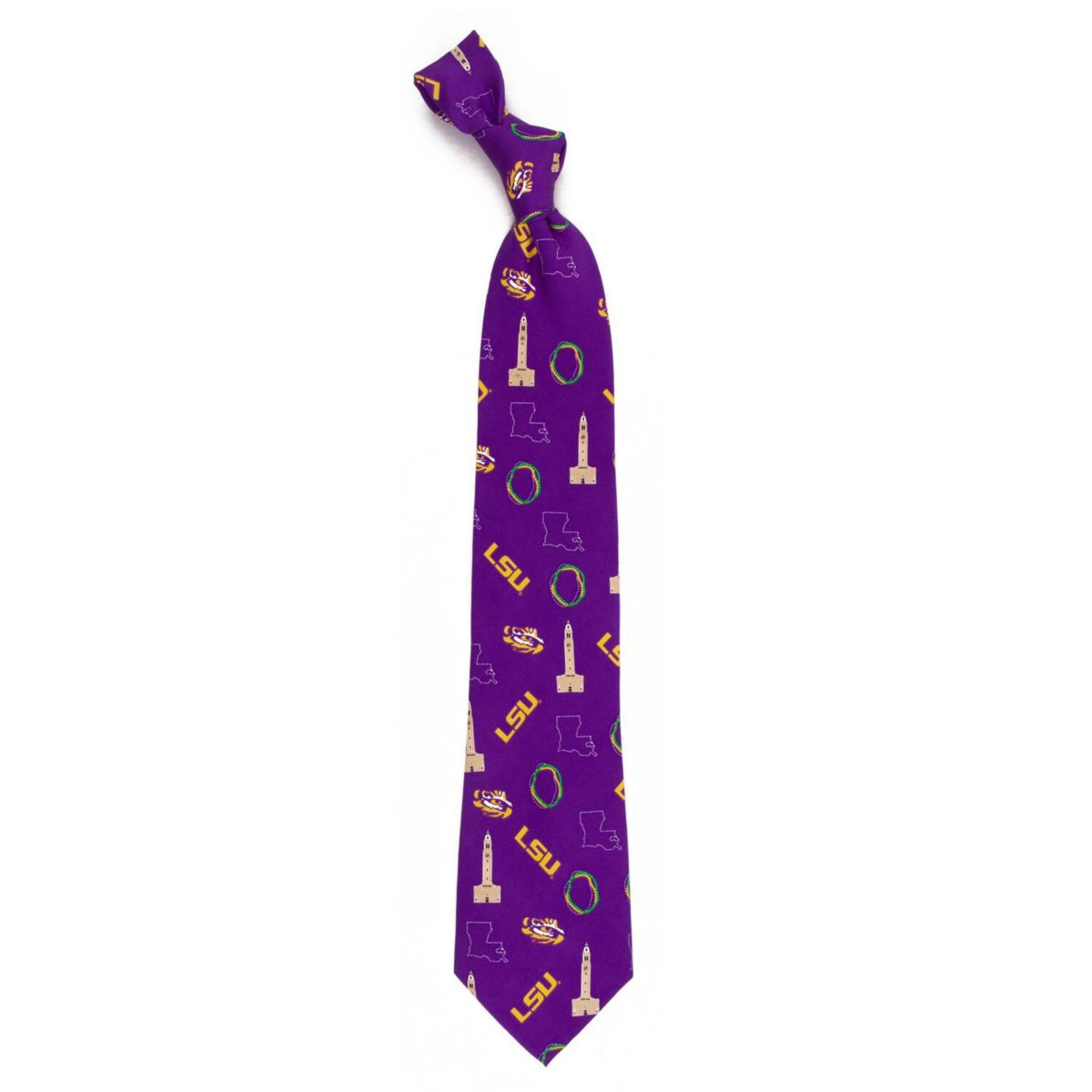 LSU Tigers Hometown Silk Tie Unbranded