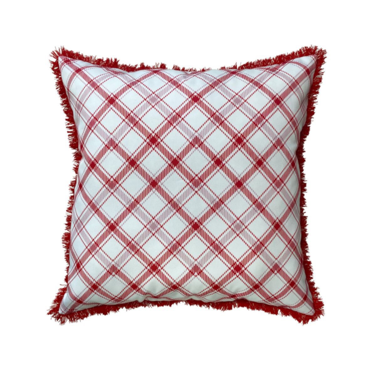 Harper Lane® Fringed Checkered Throw Pillow Harper Lane