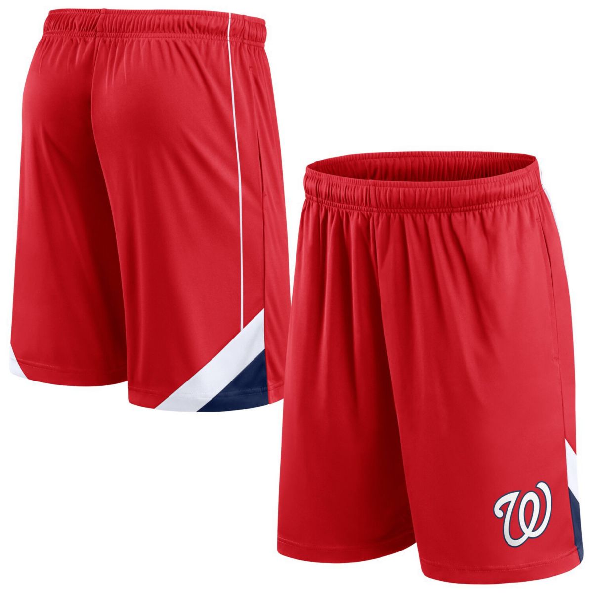Men's Fanatics Branded Red Washington Nationals Slice Shorts Fanatics