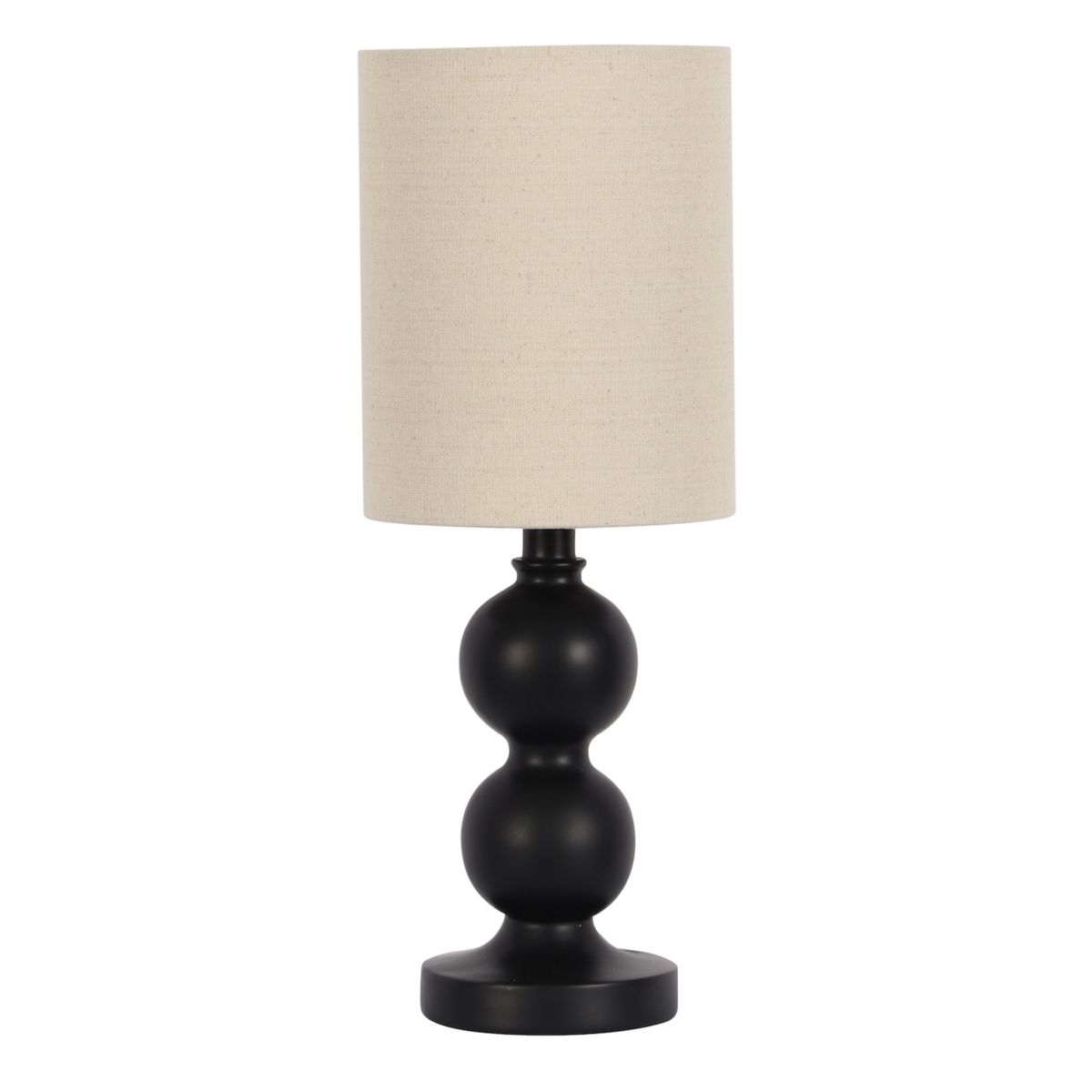 Double Ball Black Base Accent Table Lamp Unbranded