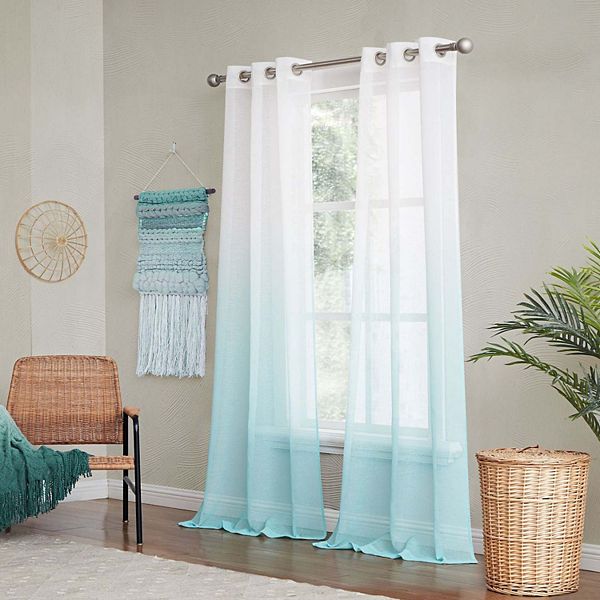 Комплект светофильтрующих штор с градиентом Ombre, 2 панели 76" Ш x 84" В Dainty Home