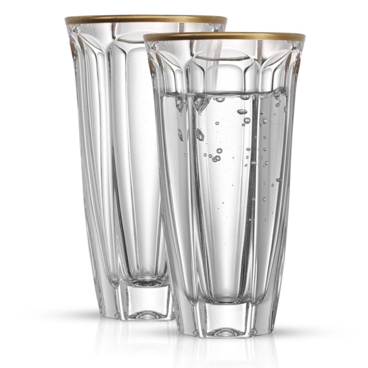 JoyJolt Windsor 2-pc. Crystal Highball Glass Set JoyJolt