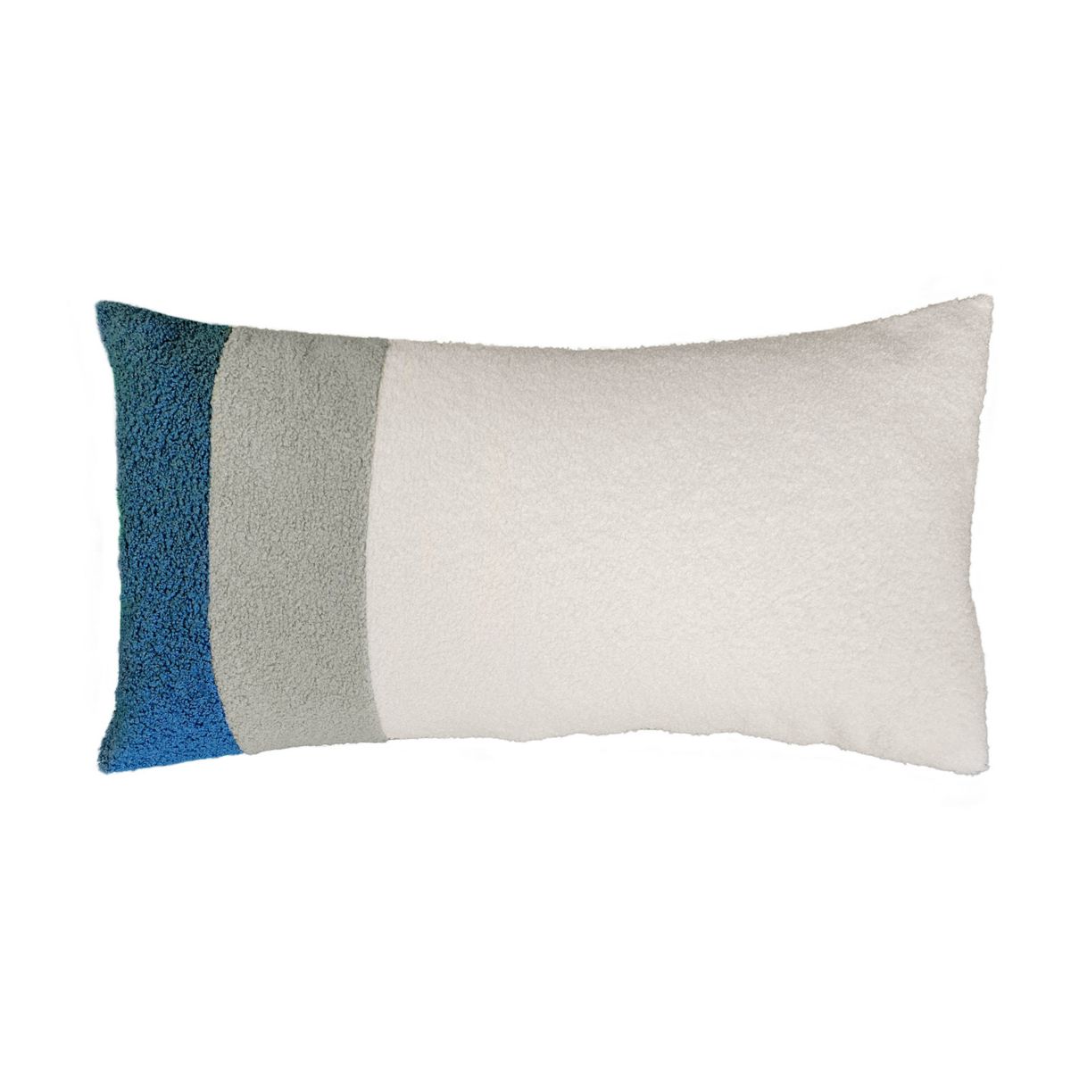 Edie@Home Colorblock Sherpa Racing Stripes Throw Pillow Edie at Home
