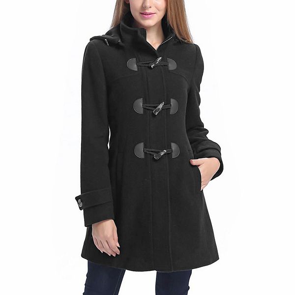 Plus Size Bgsd Daisy Wool Blend Toggle Coat Bgsd