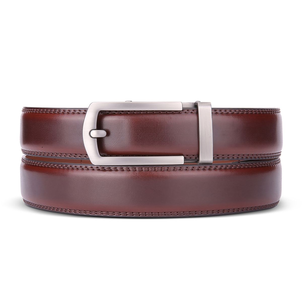 Men's Hollowed Masterwork Leather Ratchet Belt Gallery Seven