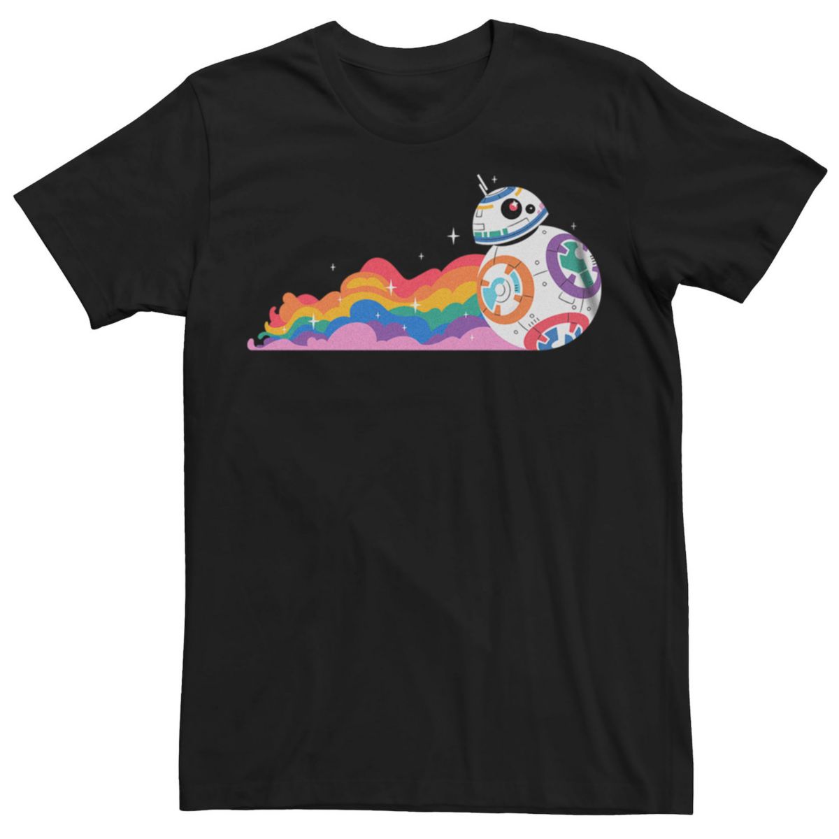 Мужская Футболка Star Wars BB-8 Rainbow Smoke Star Wars