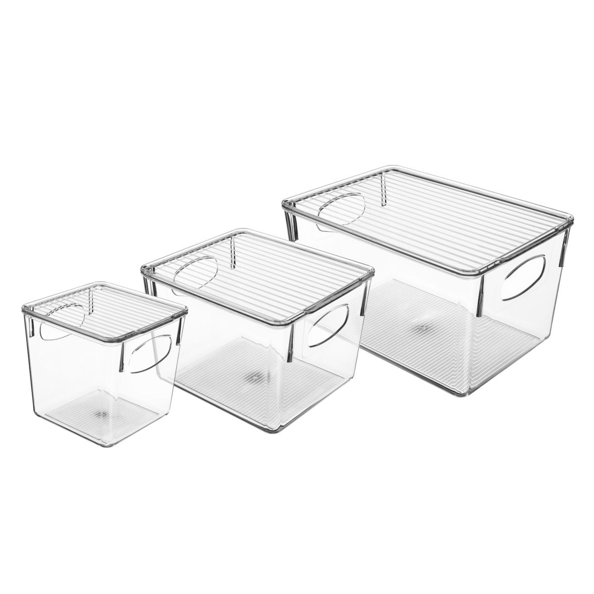 Sorbus Clear Bins Variety 3-piece Set Sorbus