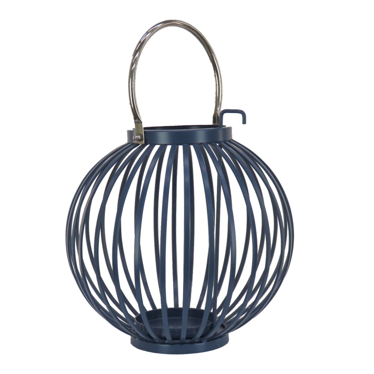 National Tree Company Round Ribbed Candle Holder Lantern Table Decor National Tree Company