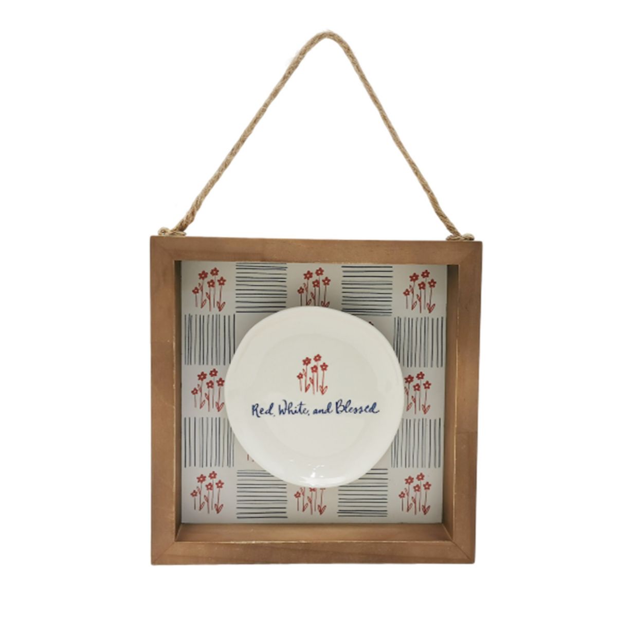 Celebrate Together™ Americana Red, White, and Blessed Floral Hanging Decor Celebrate Together