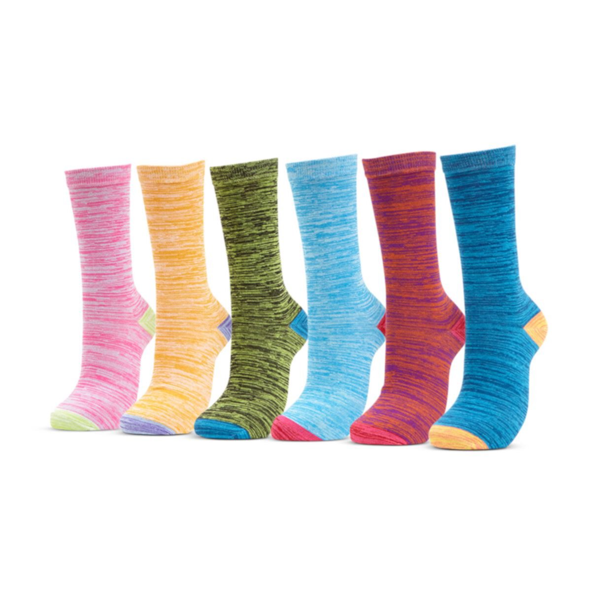 Women's Dress Crew Socks 6 Pack Mio Marino