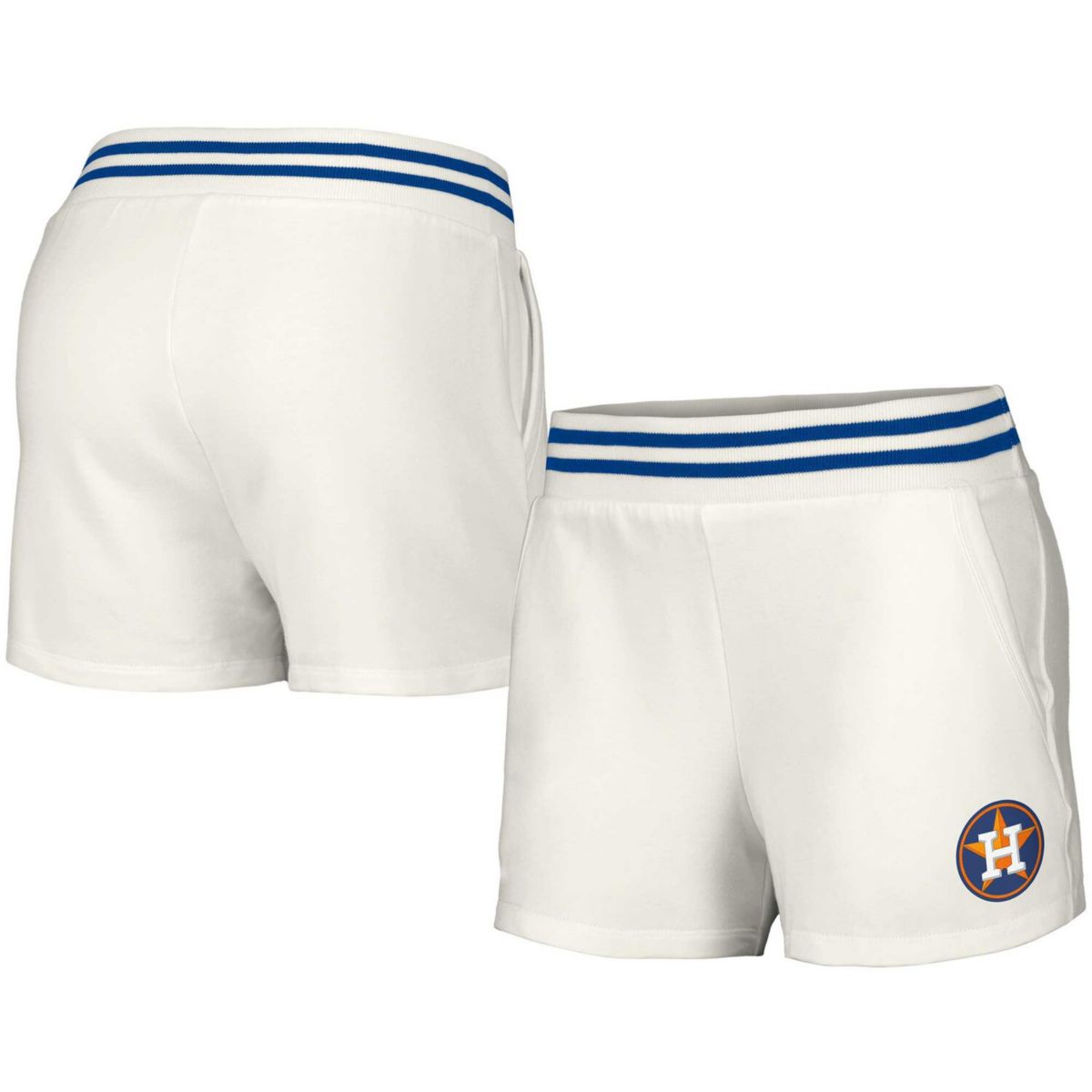 Women's Lusso Style  White Houston Astros Maeg Tri-Blend Pocket Shorts Unbranded