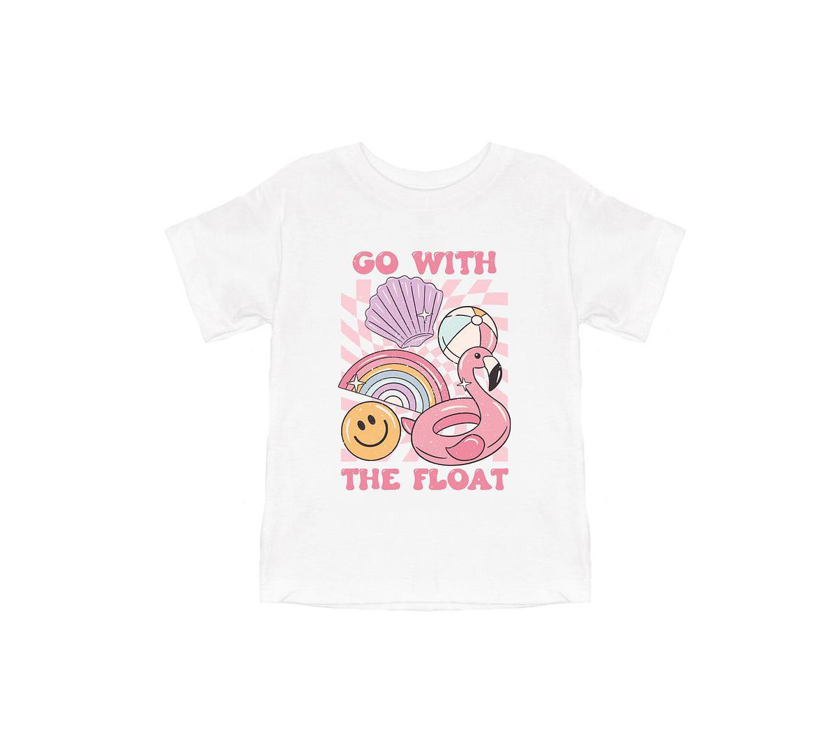 Go With The Float Pink Toddler Short Sleeve Graphic Tee The Juniper Shop