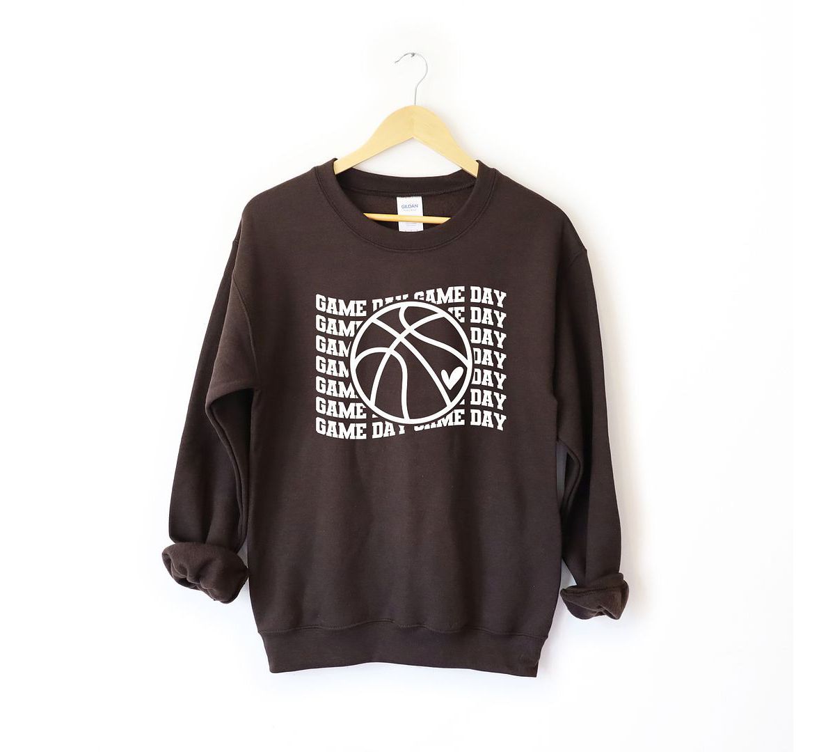 Basketball Game Day Stacked Sweatshirt Simply Sage Market