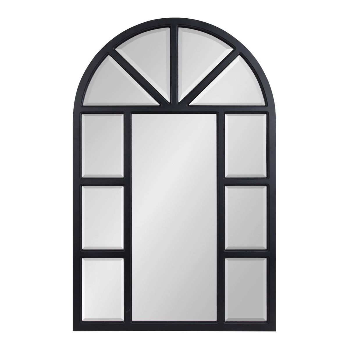 Kate and Laurel Hogan Arch Windowpane Wall Mirror Kate and Laurel