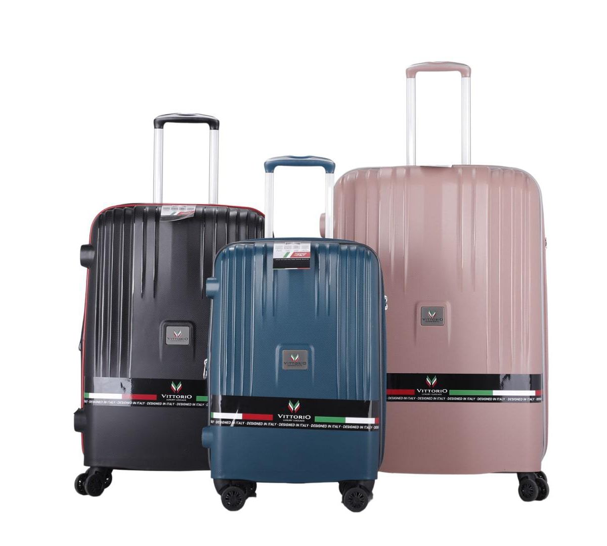 BH Luggage Vittorio-Milan 3-Piece Luggage Set BH Luggage
