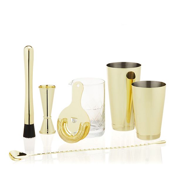 Gold 7- Piece Bar Essentials Set by Viski Viski