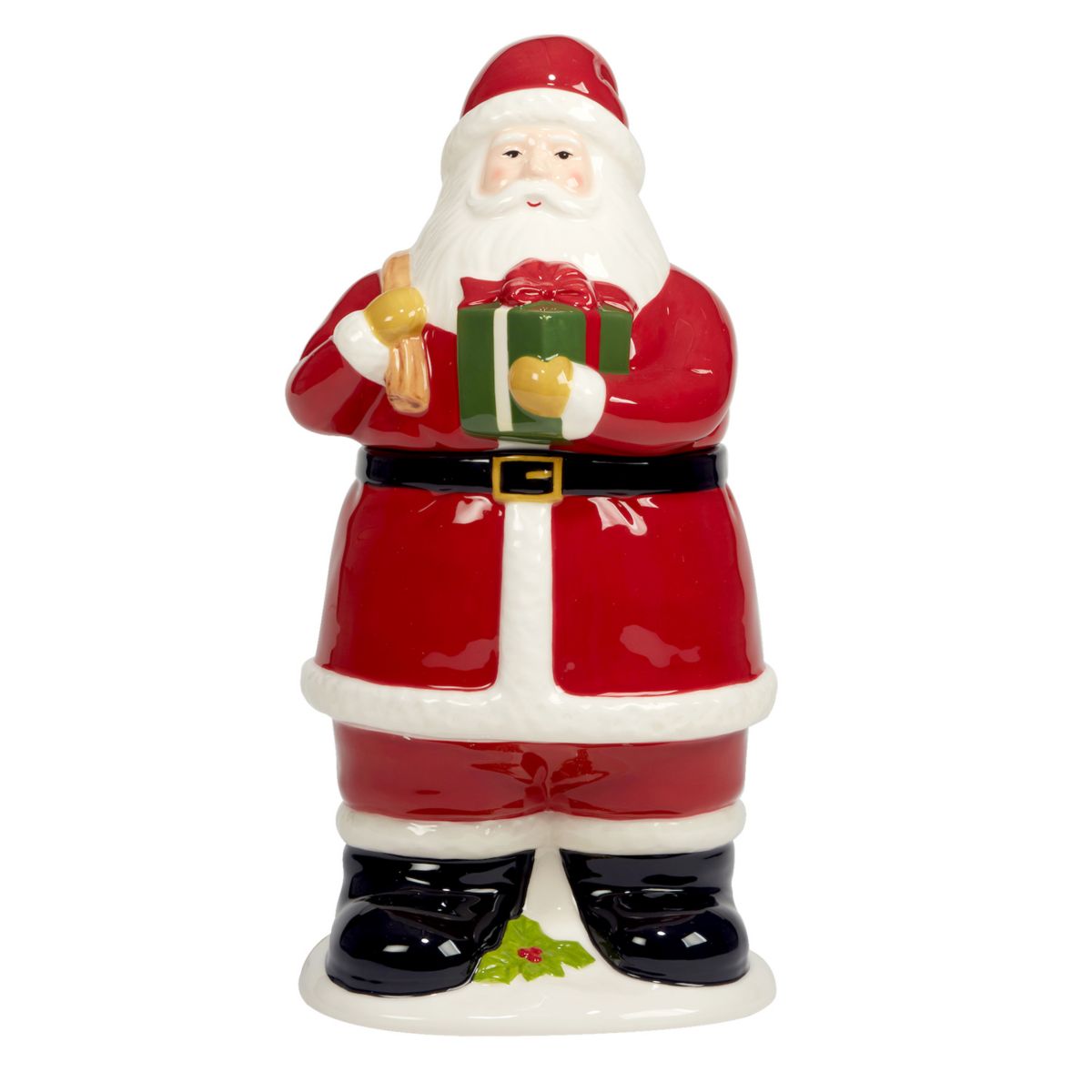 Certified International Joy of Christmas Santa Cookie Jar Certified International