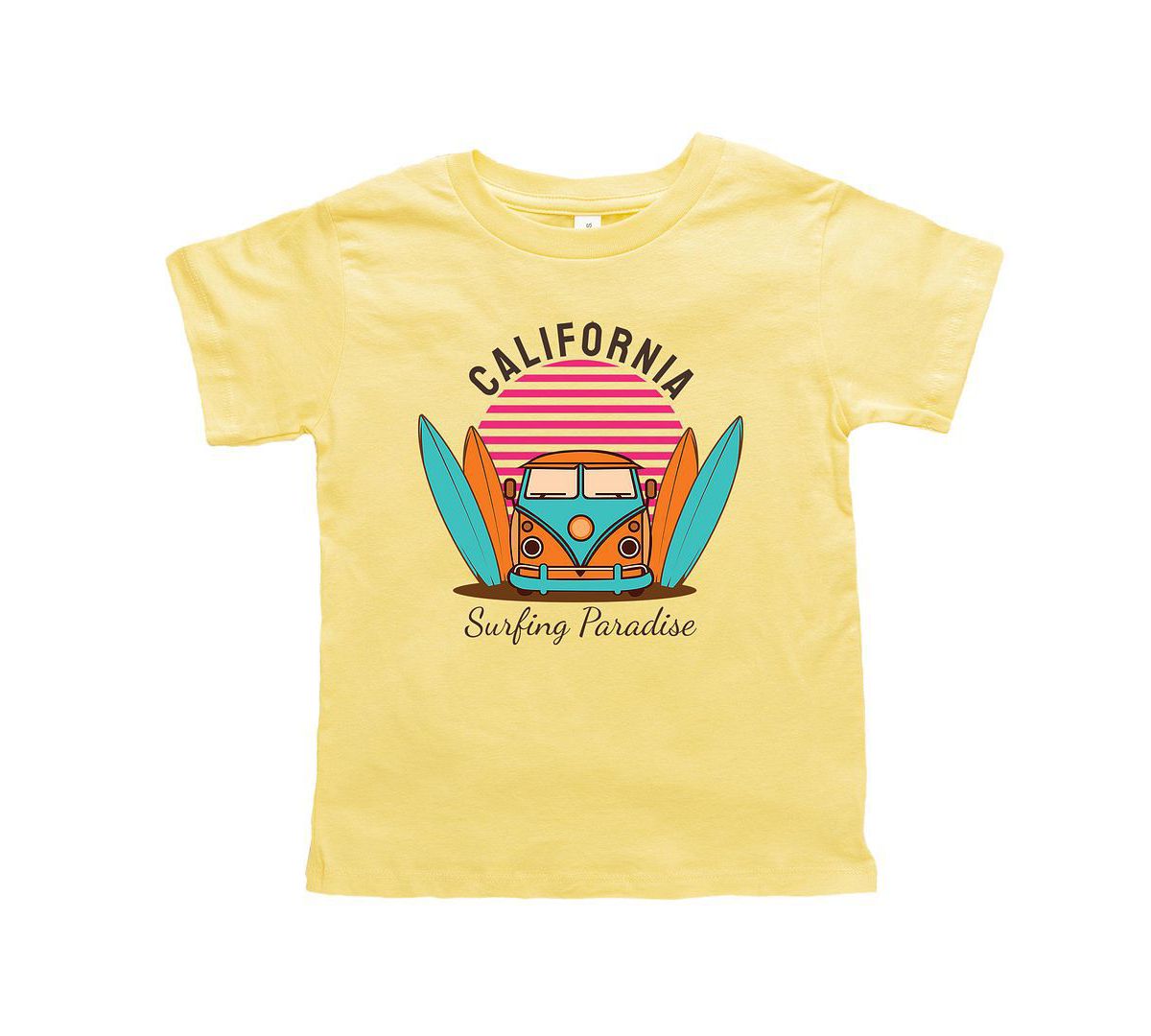California Surfing Paradise Toddler Short Sleeve Graphic Tee The Juniper Shop
