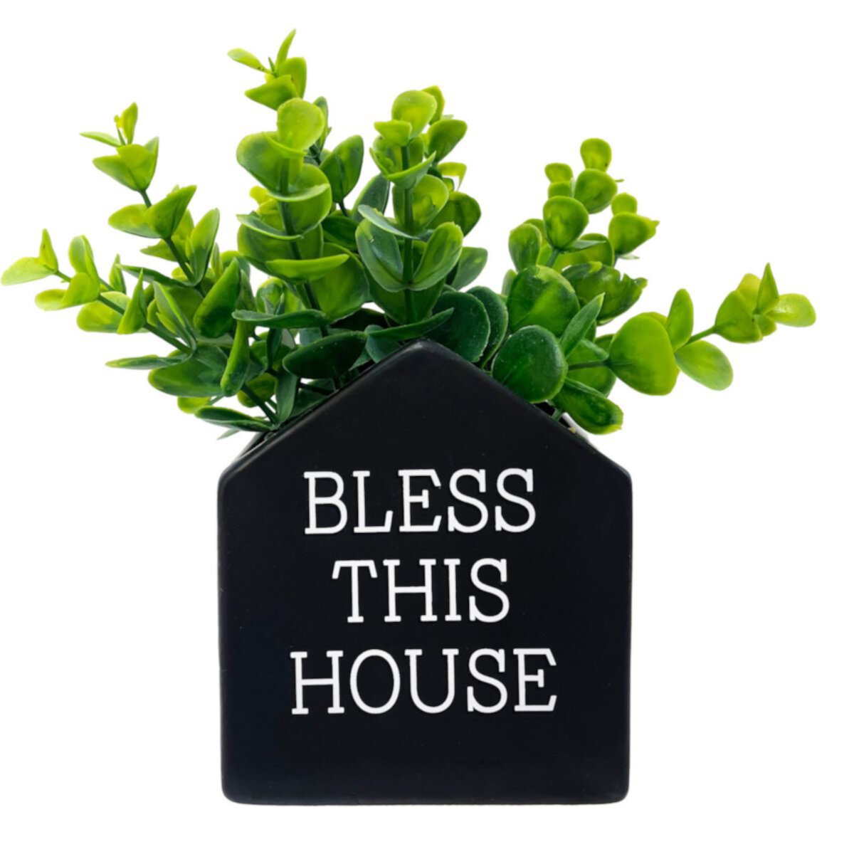 Dwell Studio &#34;Bless This House&#34; Artificial Plant Table Decor DWELL STUDIO