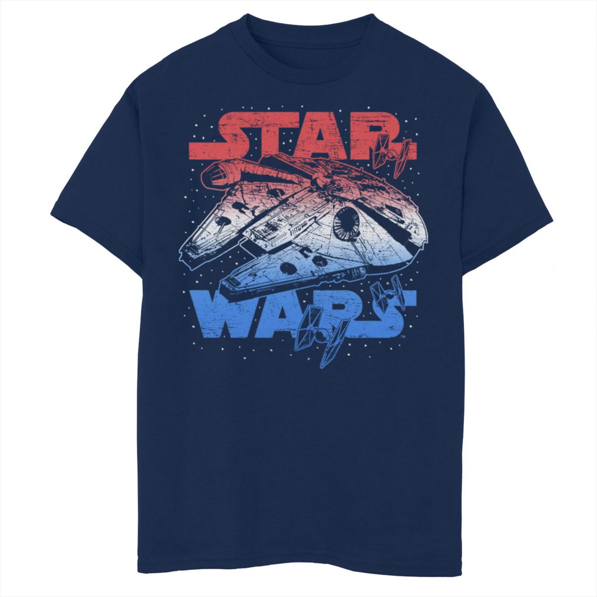 Boys 8-20 Star Wars Falcon July 4th Red White & Blue Graphic Tee Star Wars
