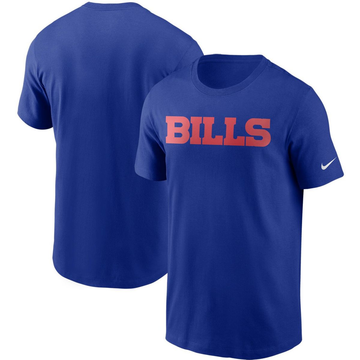 Men's Nike Royal Buffalo Bills Team Wordmark T-Shirt Nitro USA