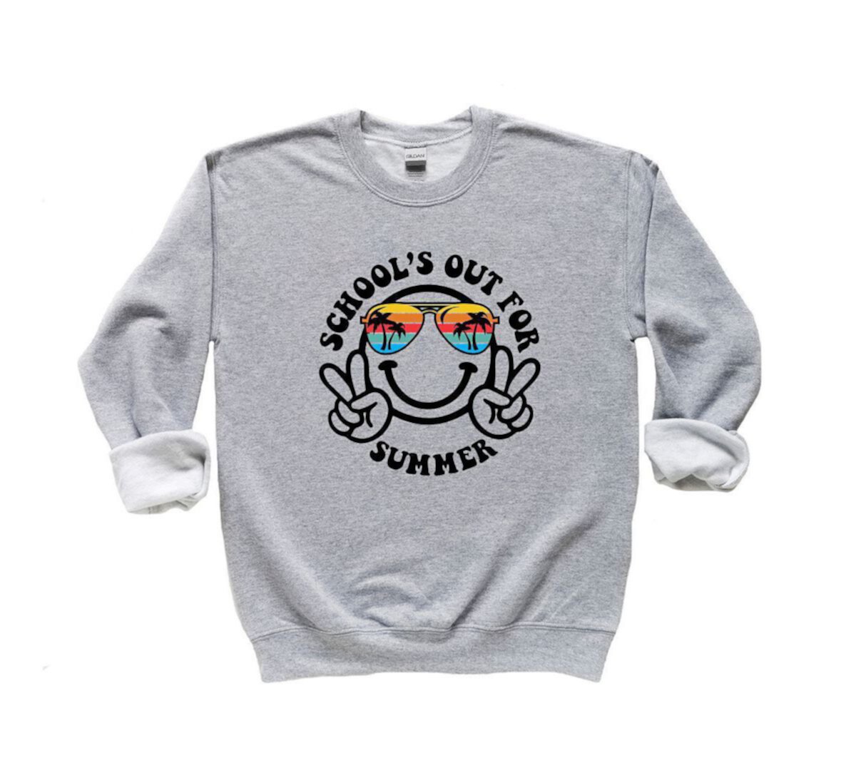 School's Out Smiley Face Youth Graphic Sweatshirt The Juniper Shop