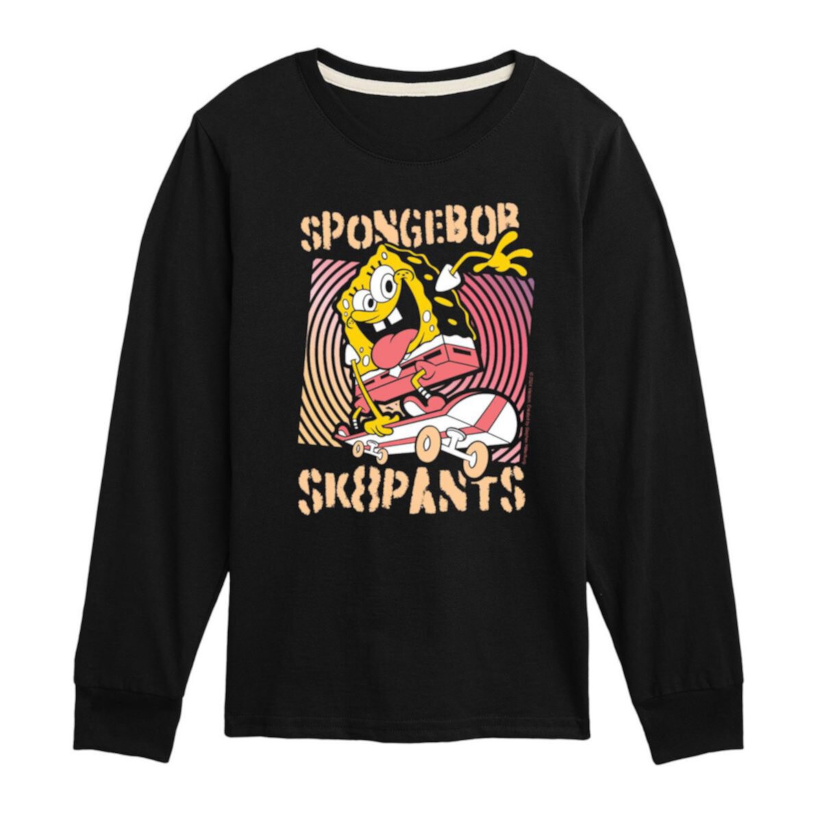 Boys 8-20 SpongeBob SquarePants Sk8Pants Long Sleeve Graphic Tee Nickelodeon