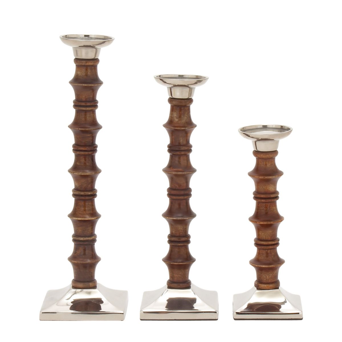 Stella & Eve Two Tone Candle Holder Floor Decor 3-piece Set Stella & Eve