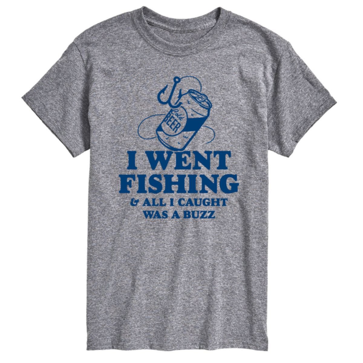 Men's Went Fishing Caught A Buzz Graphic Tee License