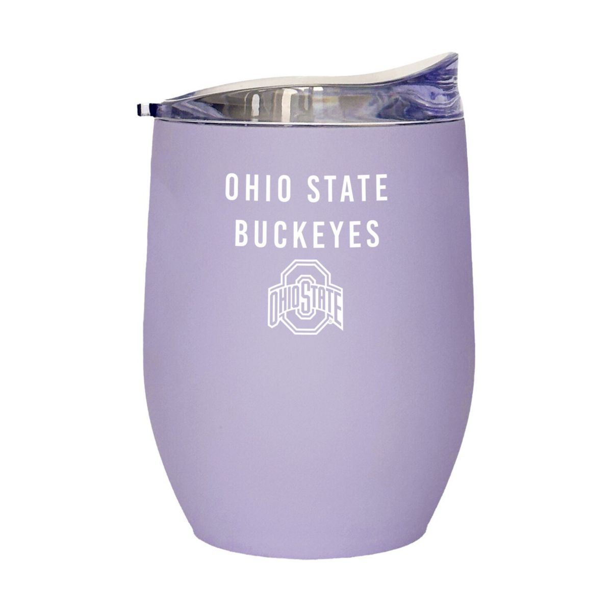 Ohio State Buckeyes 16oz. Lavender Soft Touch Curved Tumbler Logo Brand