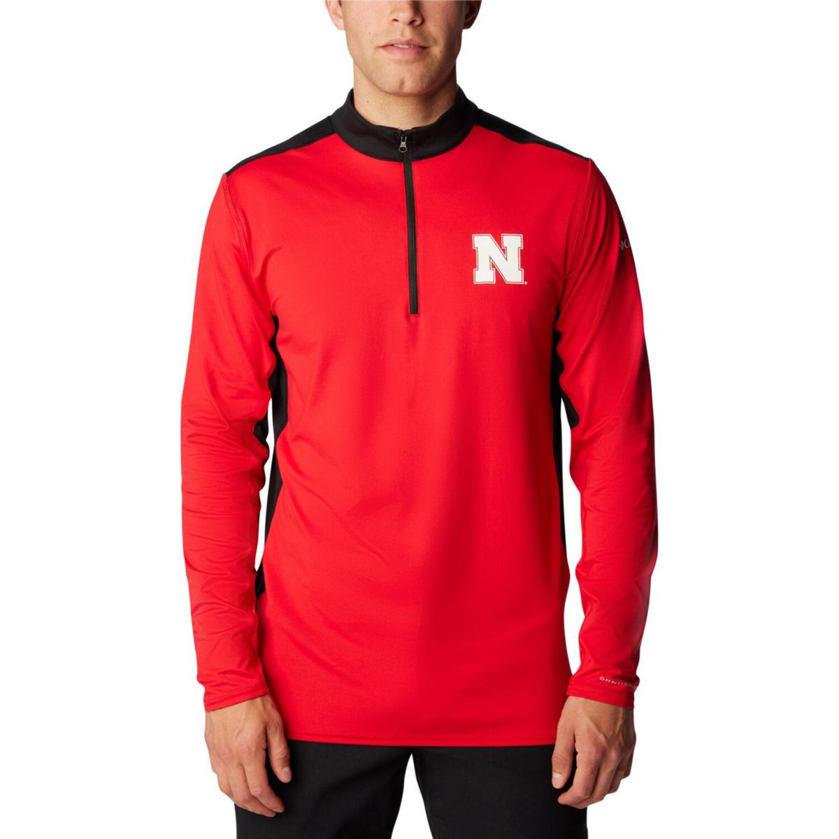 Мужская Толстовка Columbia Scarlet Nebraska Huskers Tech Trail™ Omni-Shade Quarter-Zip Unbranded