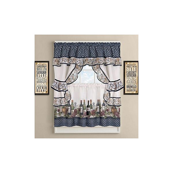 GoodGram French Chateau Complete Cottage Kitchen Curtain Set by GoodGram GoodGram