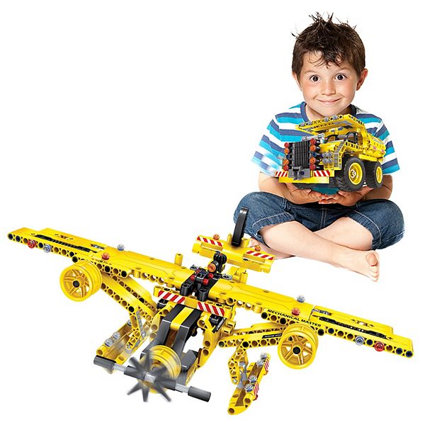 361 Piece 2-In-1 Airplane & Dump Truck Model Construction Building Brick Block EBM12 PicassoTiles