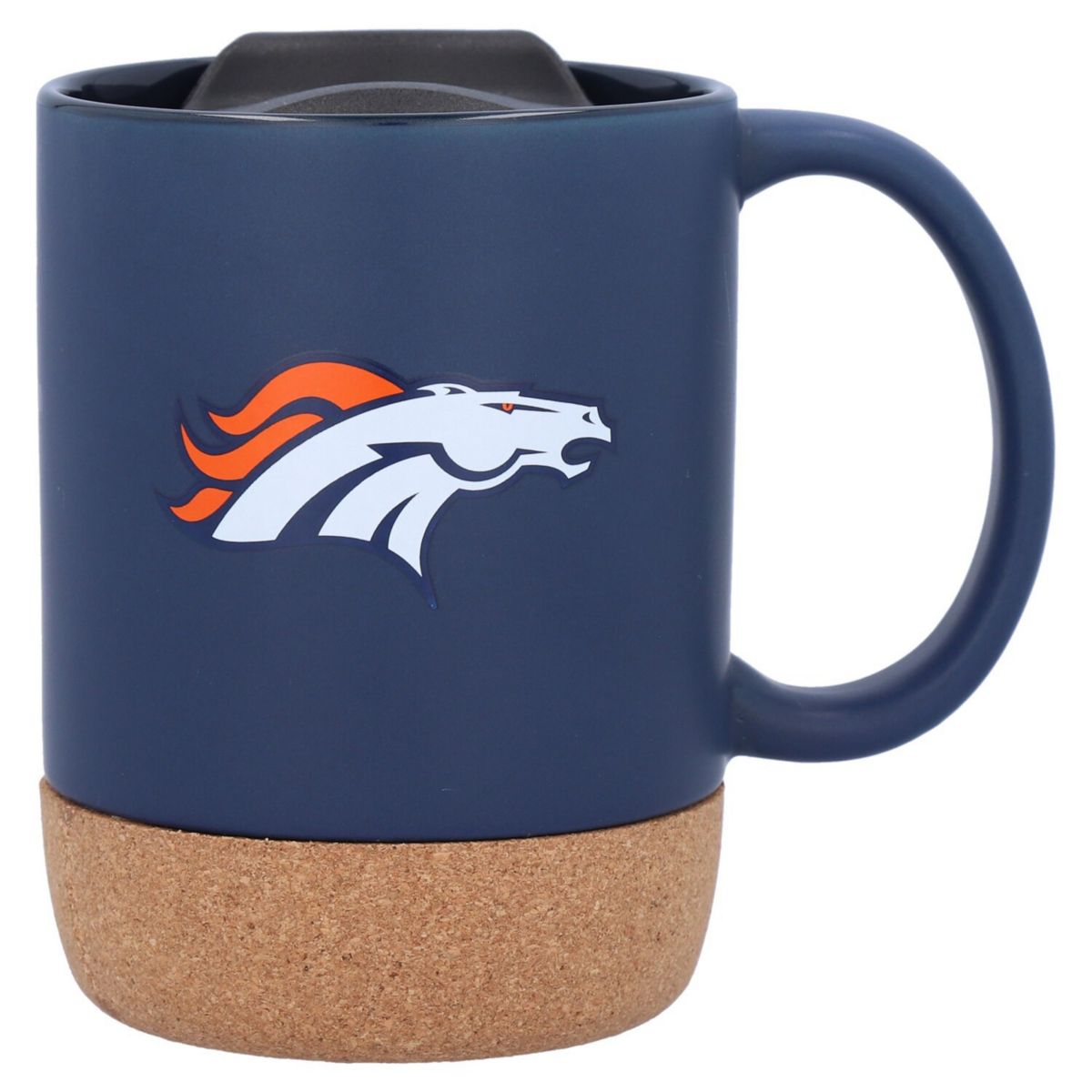 The Memory Company Denver Broncos 14oz. Cork Bottom Mug with Lid Unbranded