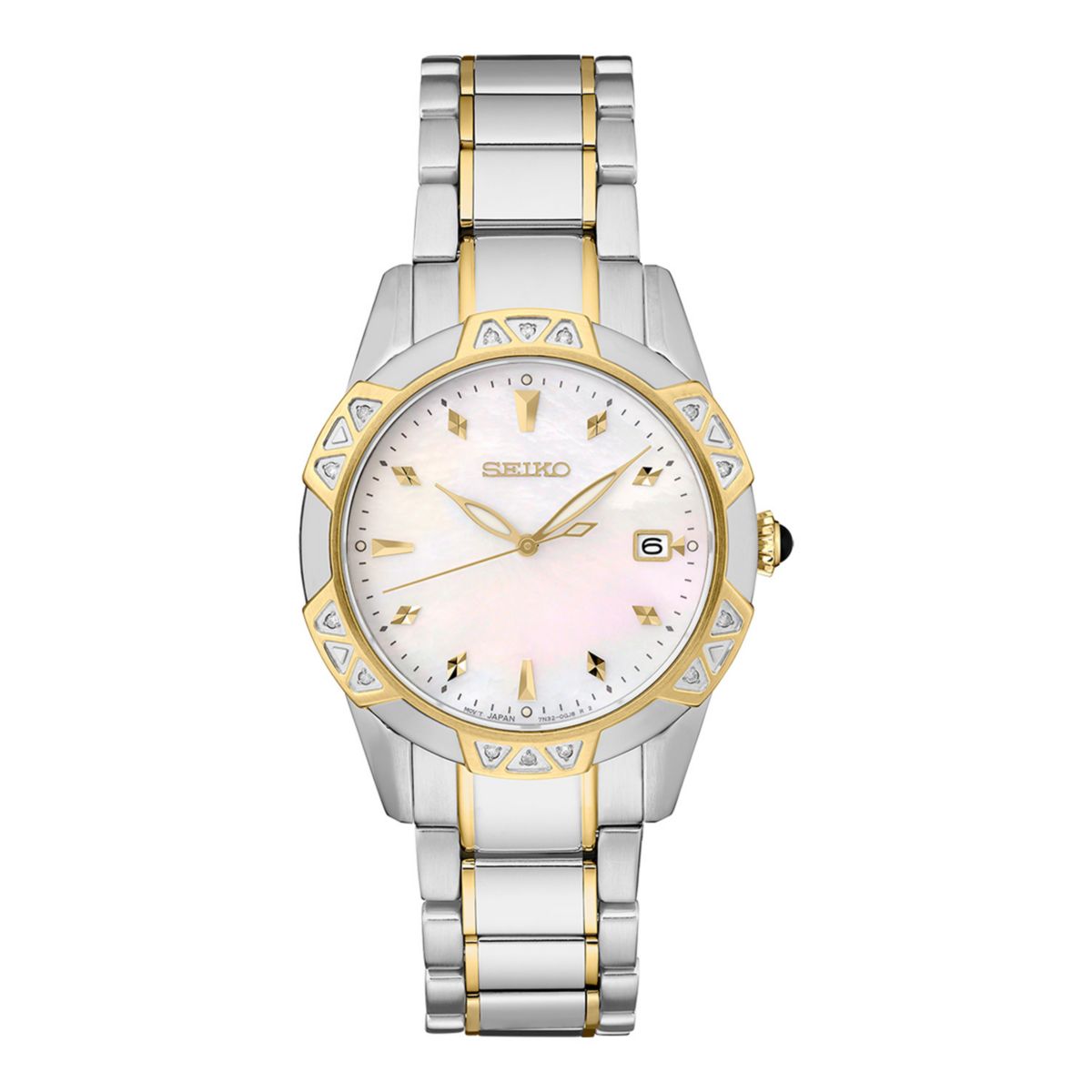 Seiko Two Tone Mother-of-Pearl Dial Bracelet Watch - SKK728 Seiko