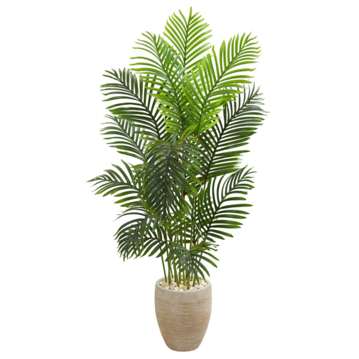 nearly natural 5-ft. Paradise Palm Artificial Tree in Sand Colored Planter NEARLY NATURAL