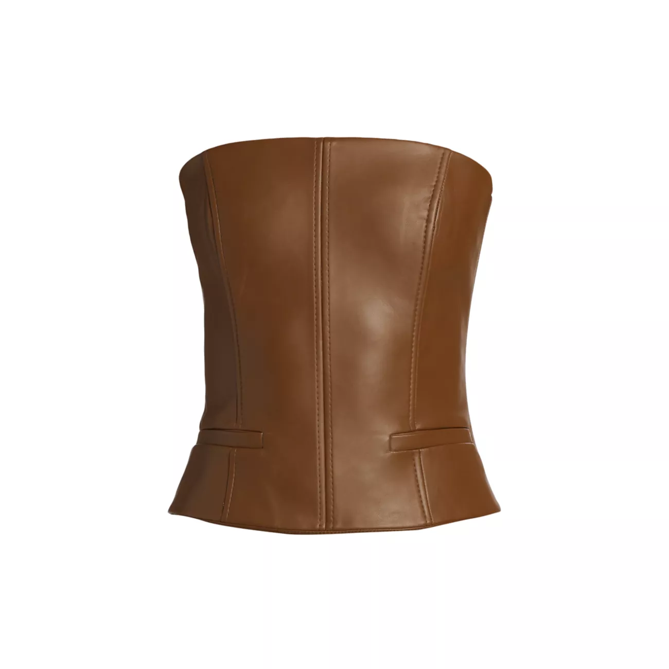 Uro Faux Leather Corset Top Aya Muse