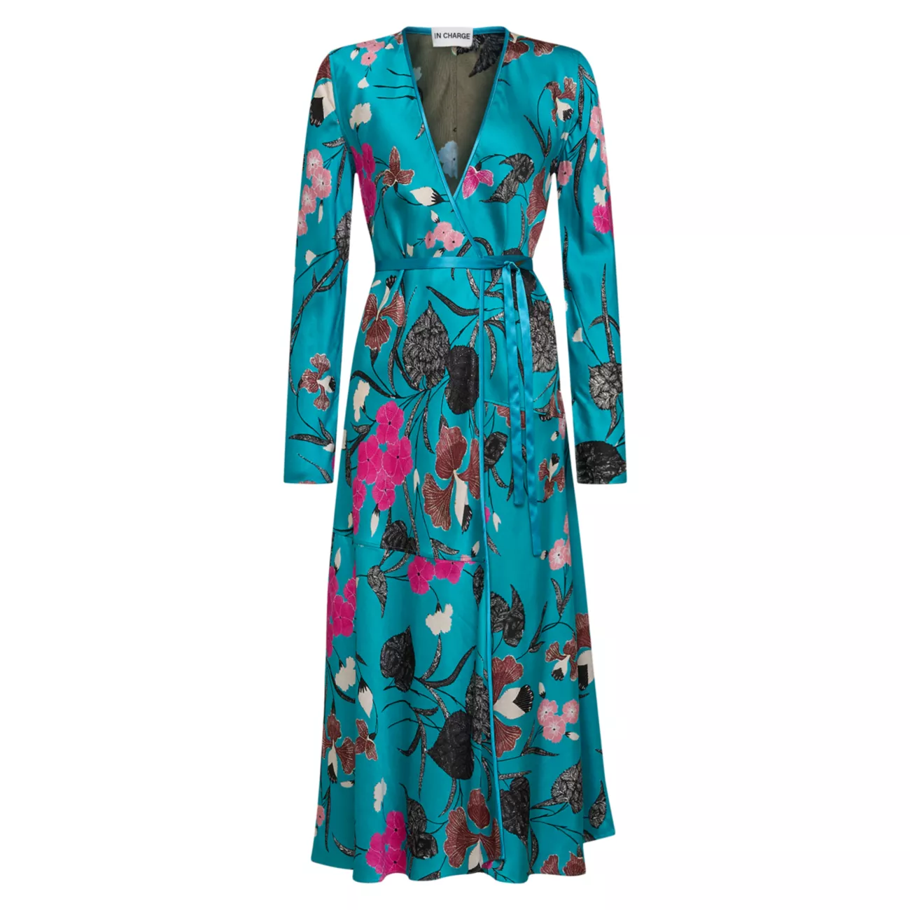 Satin Reversible Midi-Dress Diane von Furstenberg