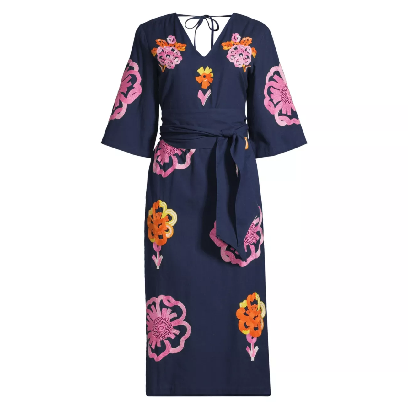 Emi Graphic Gerbera Midi-Dress Frances Valentine