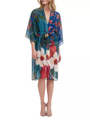 Botanical Garden Kimono Cover-Up Gottex