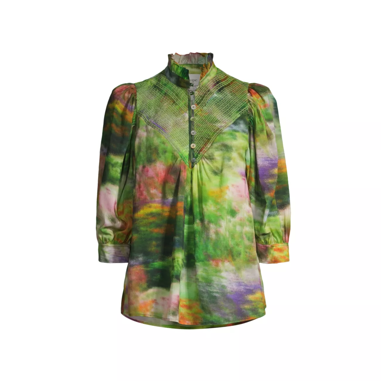 Женская Блузка Hope for Flowers Watercolor Smocked Shirt Hope for Flowers