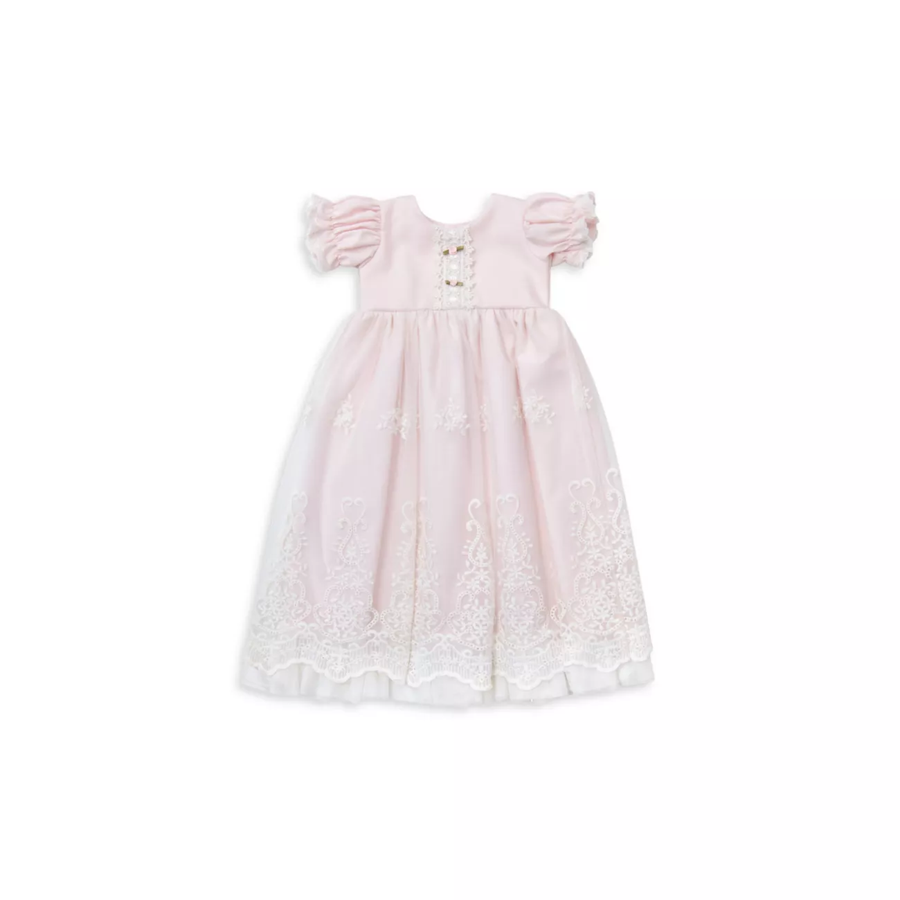 Baby Girl's Sophia Lace-Trimmed Dress &amp; Bonnet Set Haute Baby