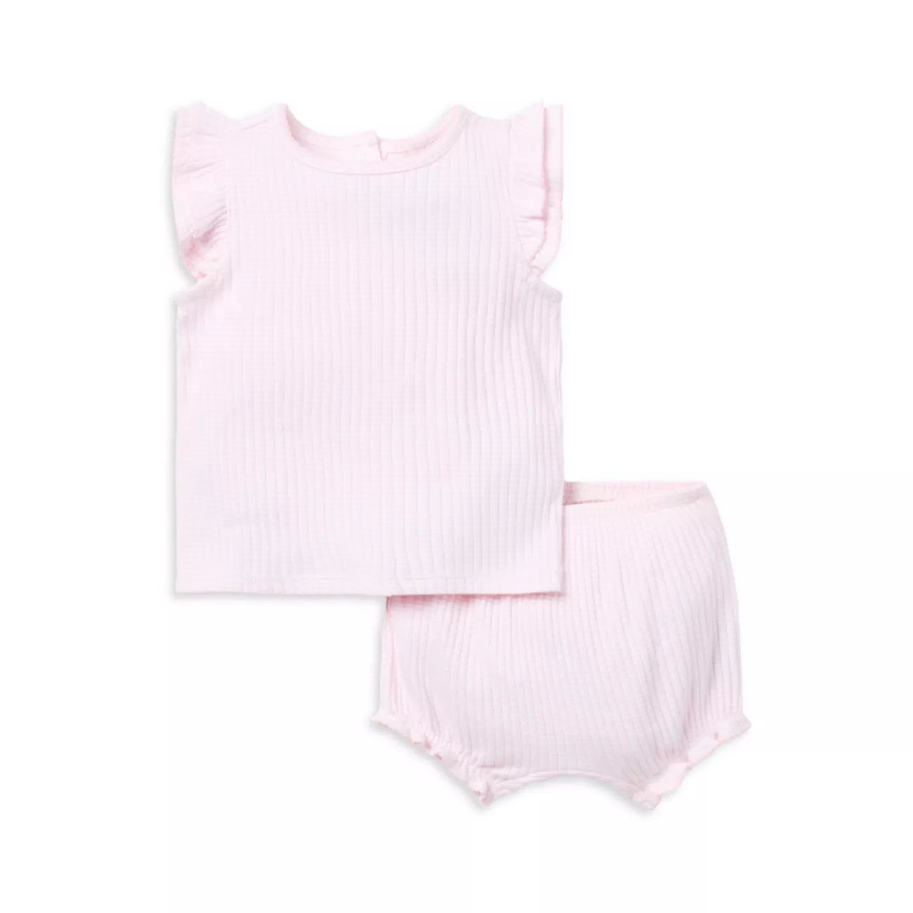 Baby Girl's 2-Piece Knit Ruffle-Trim T-Shirt &amp; Bloomers Set Janie and Jack