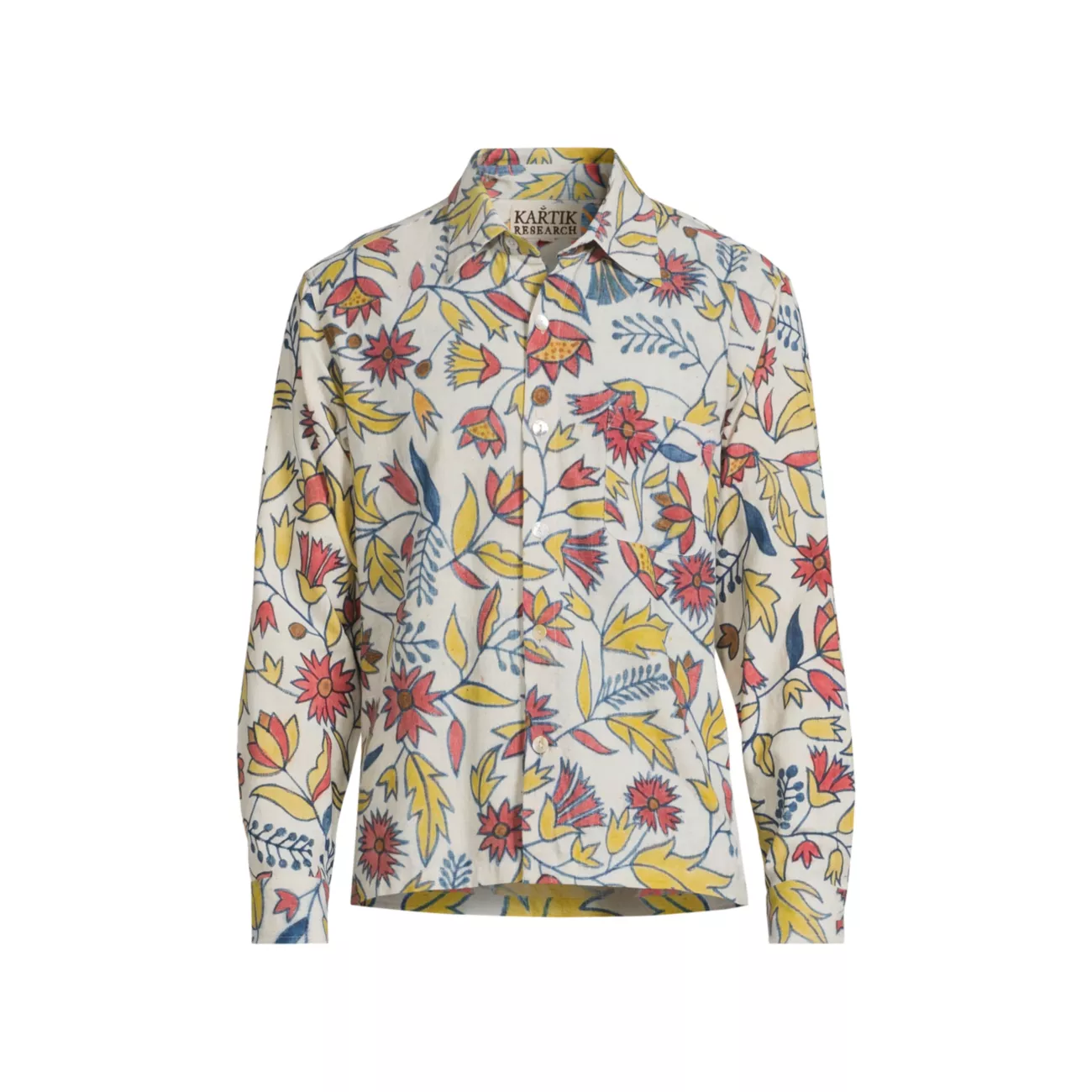 Floral Cotton Button-Front Shirt Kartik Research