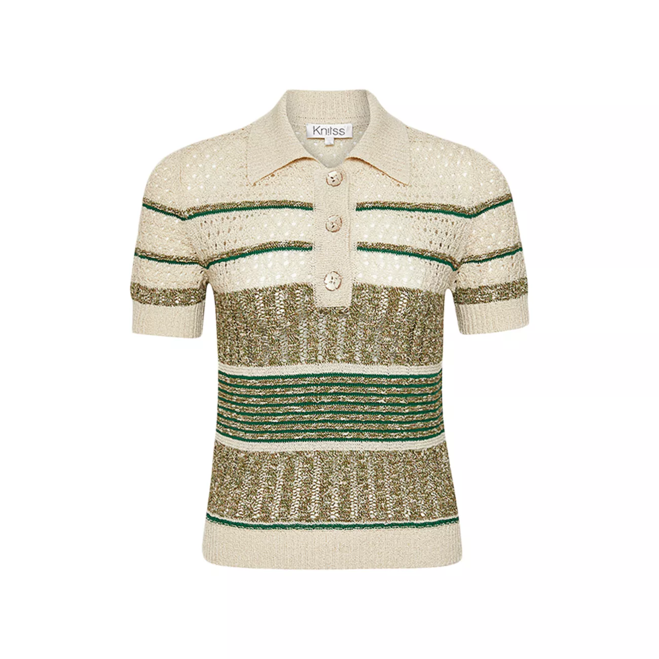 Rain Marled Knit Polo Top Knitss