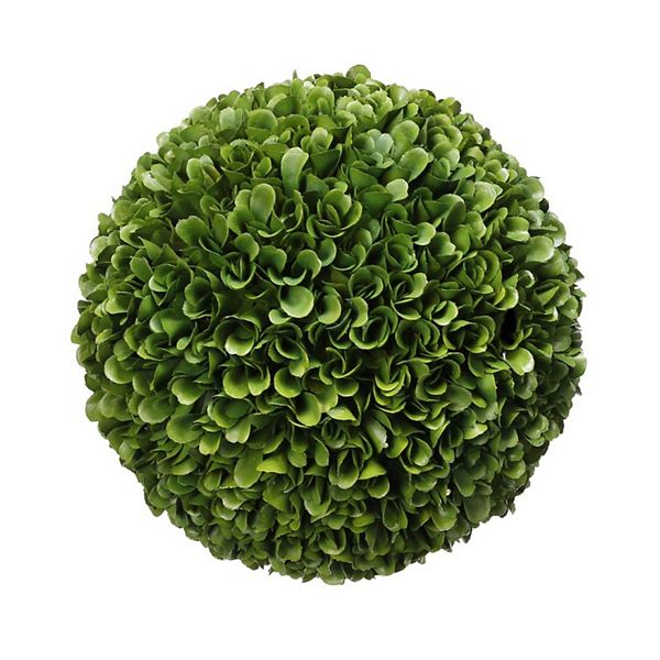 8.5&#34; Green Artificial Boxwood Topiary Garden Ball A&B Home